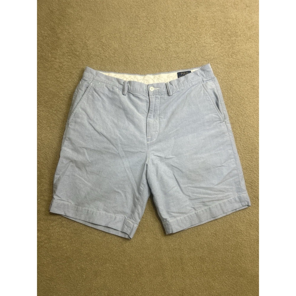 Polo‎ Ralph Lauren Men's 35 Chino Shorts Pony Light Blue Classic Fit Preppy